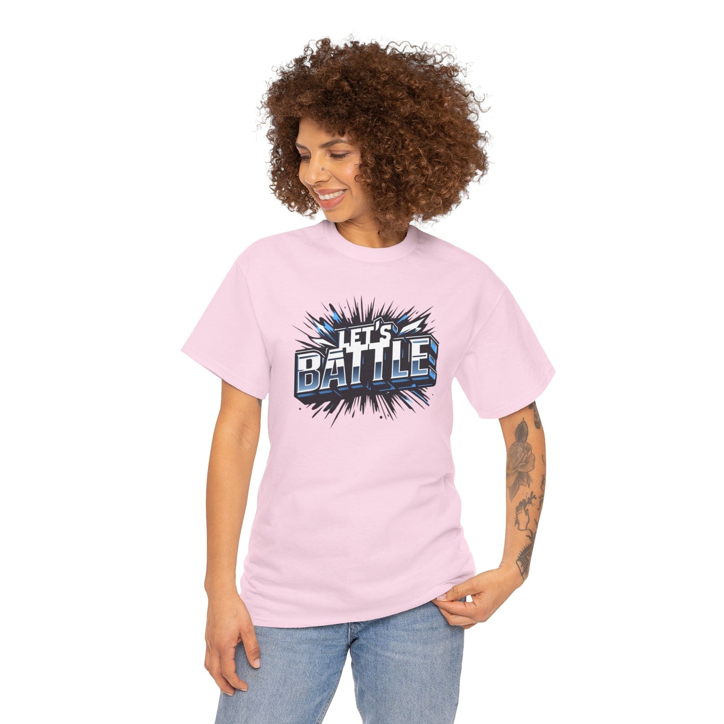 Heavy Cotton Tshirt for Male and Female Lets Battle