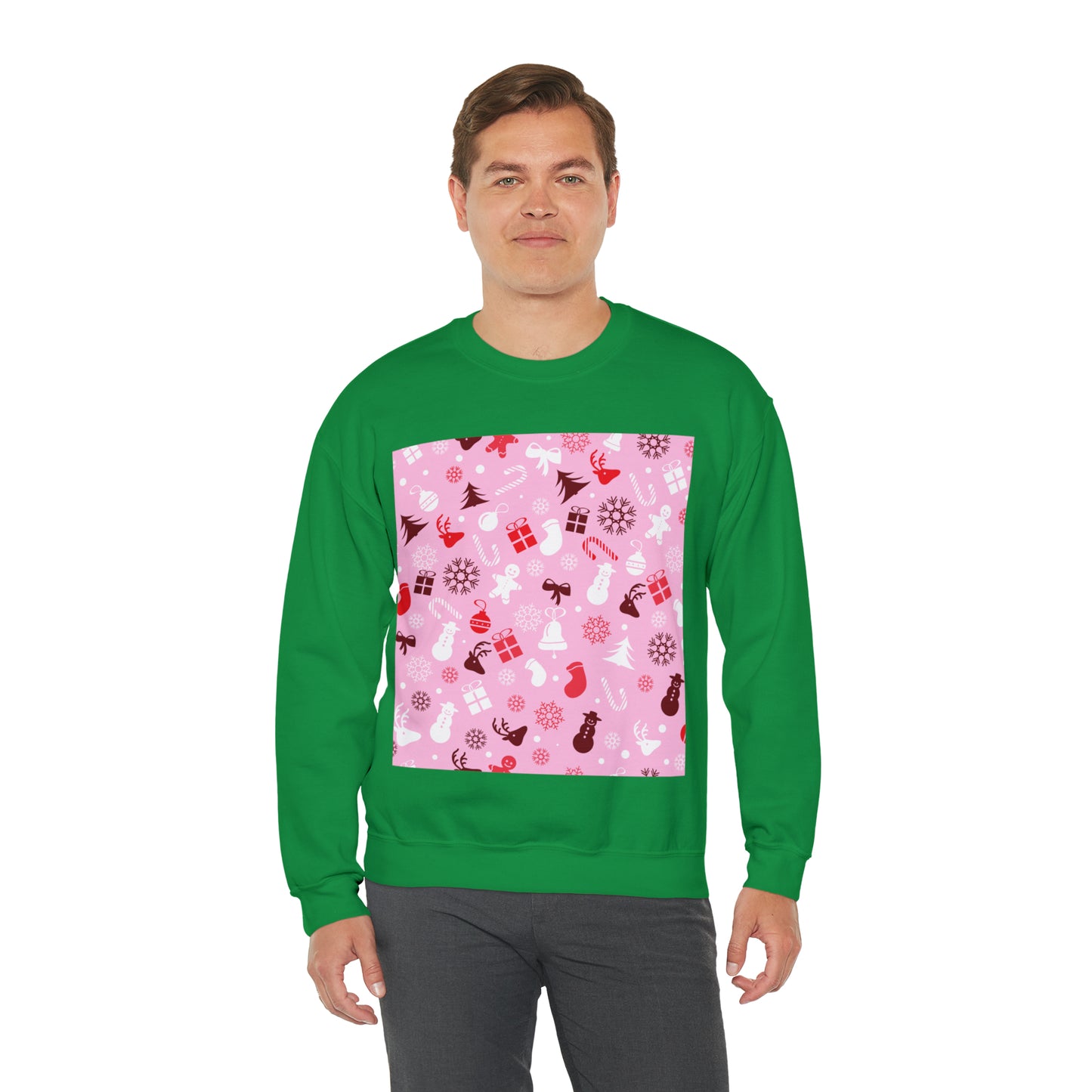 Unisex Heavy Blend™ Crewneck Christmas Ugly Sweatshirt19