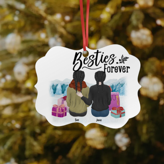 Personalize Besties Forever Ornaments