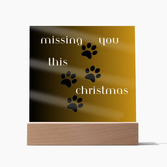 Missing You This Christmas Memorial Plaque