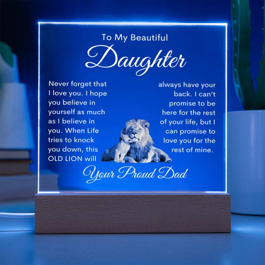 Acrylic Night Light Great Night Light for Daughter from Dad