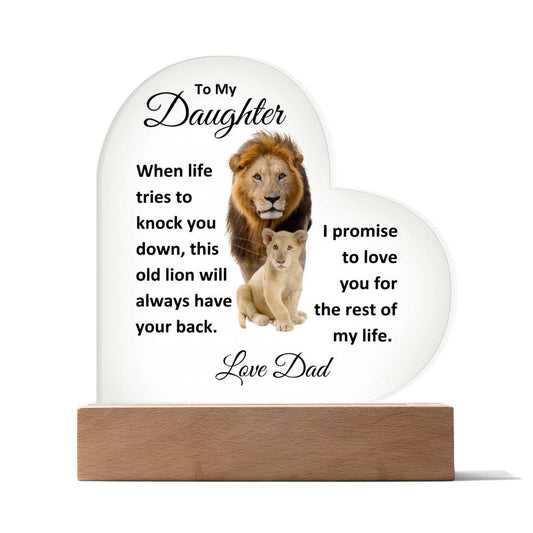 To My Daughter Promised Heart-Love Dad