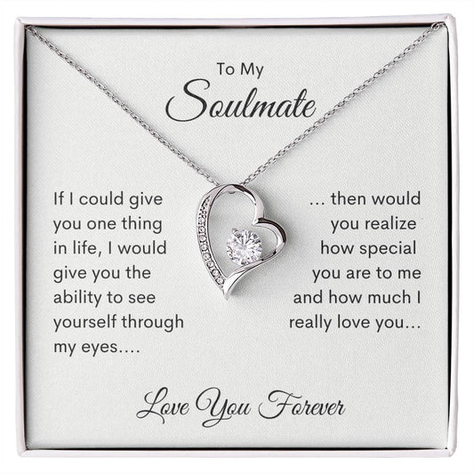 To My Beautiful Soulmate Forever Love Necklace