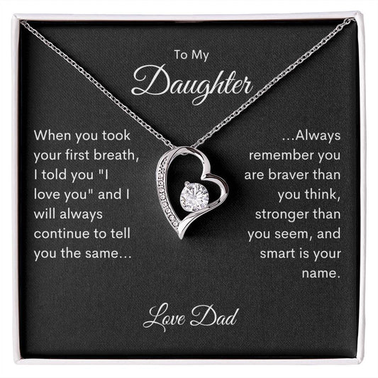 Forever Love Necklace-To My Daughter - Love Dad