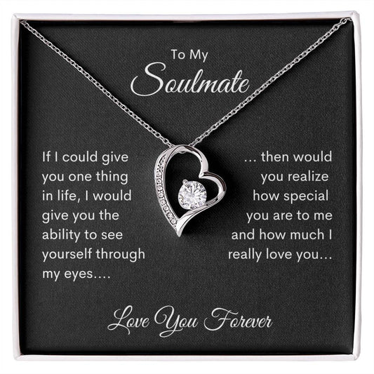 To My Soulmate Forever Love Necklace