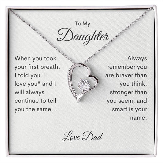 Forever Love Necklace-To My Daughter - Love Dad