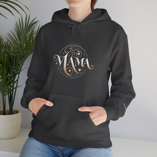 MAMA Unisex Heavy Blend™ Hooded Sweatshirt with Children Names on Sleeve